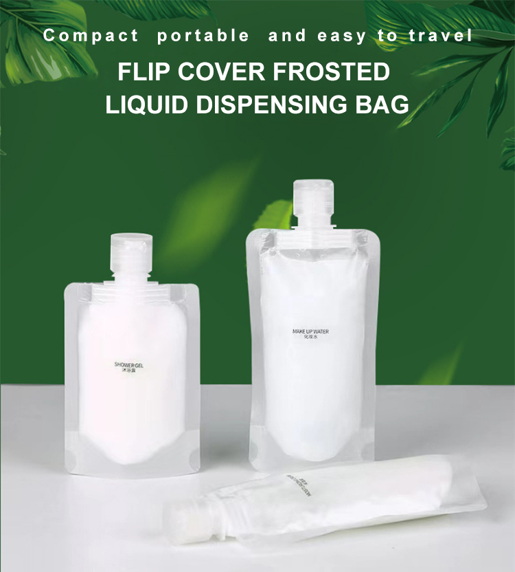 clear spout pouches with handle