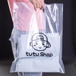 die cut handle shopping bags