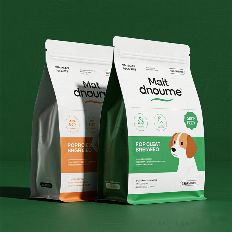 flat bottom pet food pouch