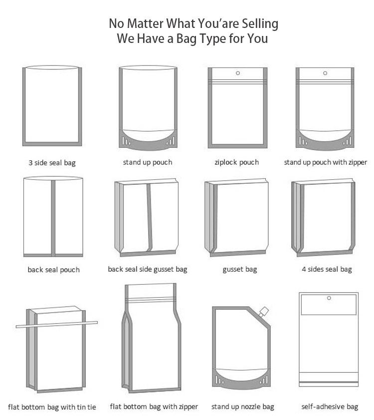 holographic smell proof mylar bags