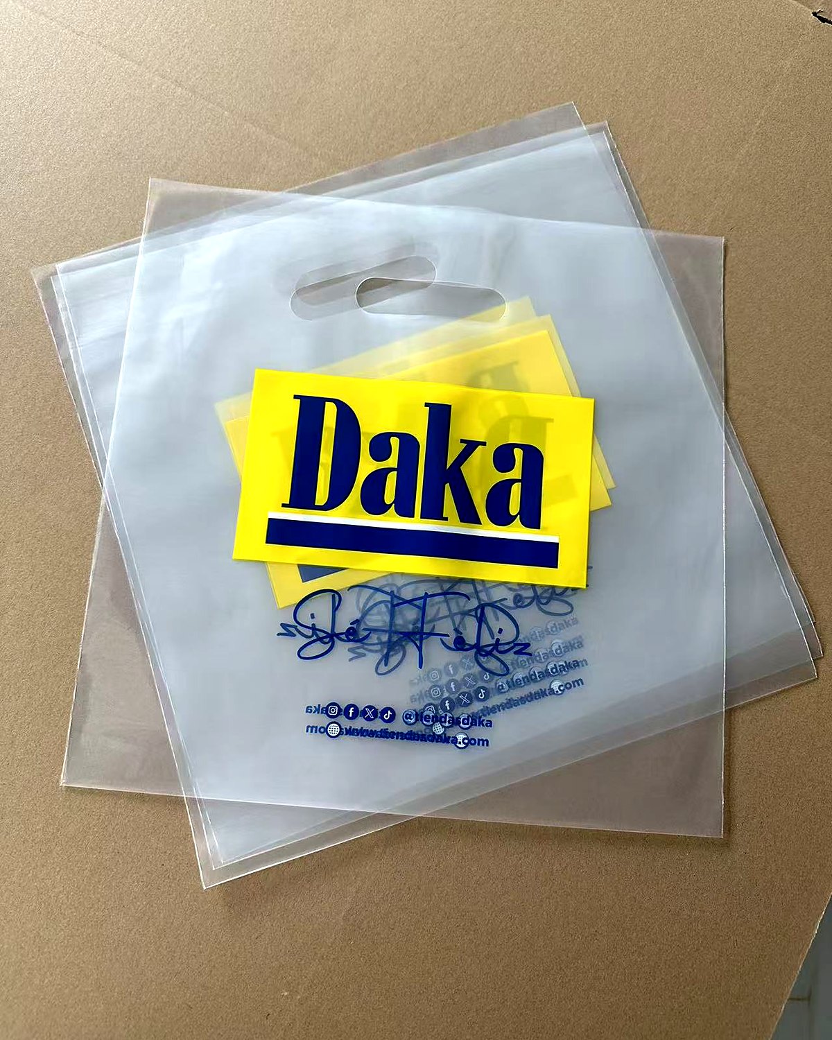 Clear Die-Cut Bags
