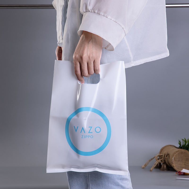 Milky-White PE Handle Bags